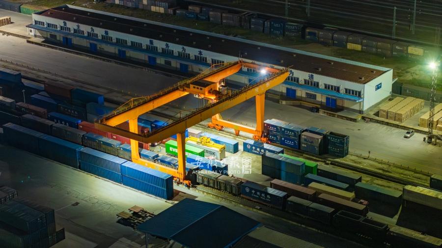 一季度中欧班列（合肥）累计开行220列